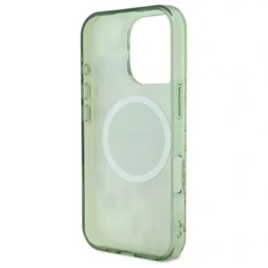Kup Guess GUHMP16XHFWBDCEN Apple iPhone 16 Pro Max Hardcase IML Blume & Tonal Circle MagSafe grün - GUE3677 - {ean13} - Sklep Home Screen