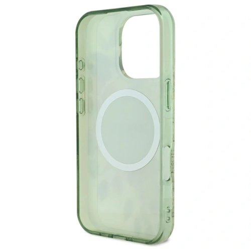 Kup Guess GUHMP16XHFWBDCEN Apple iPhone 16 Pro Max Hardcase IML Blume & Tonal Circle MagSafe grün - GUE3677 - {ean13} - Sklep Home Screen
