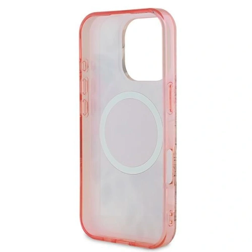 Kup Guess GUHMP16XHFWBDCEP Apple iPhone 16 Pro Max Hardcase IML Blume & Tonaler Kreis MagSafe pink - GUE3678 - {ean13} - Sklep Home Screen