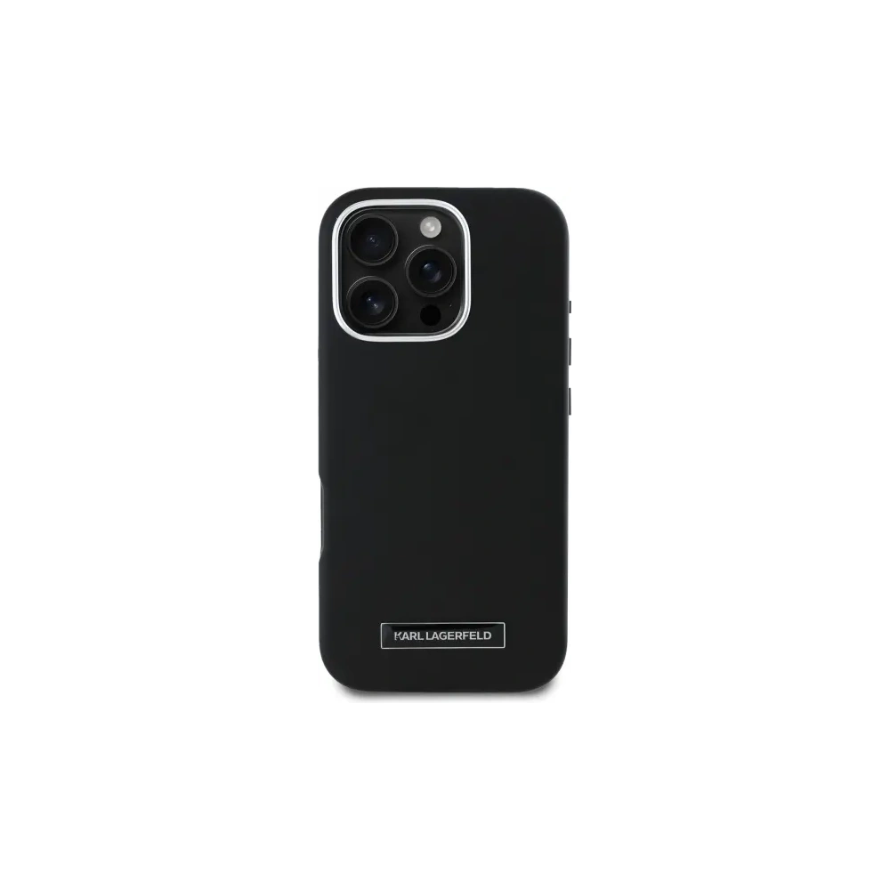 Etui Karl Lagerfeld KLHMP16XPGMSRPK Apple iPhone 16 Pro Max hardcase FW Metal Plate MagSafe czarny/black
