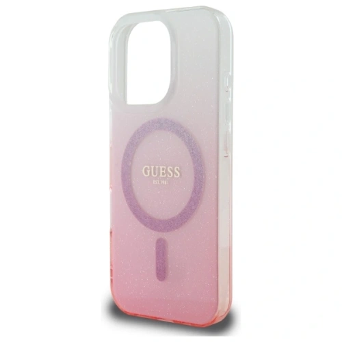 Kup Guess GUHMP16XHGRCELP Apple iPhone 16 Pro Max hardcase IML Glitter Gradient MagSafe roz - GUE3679 - {ean13} - Sklep Home Screen