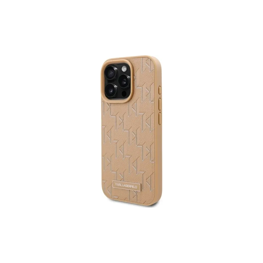 Etui Karl Lagerfeld KLHMP16XPKHPORPE Apple iPhone 16 Pro Max hardcase Hot Stamp Magsafe beżowy/beige