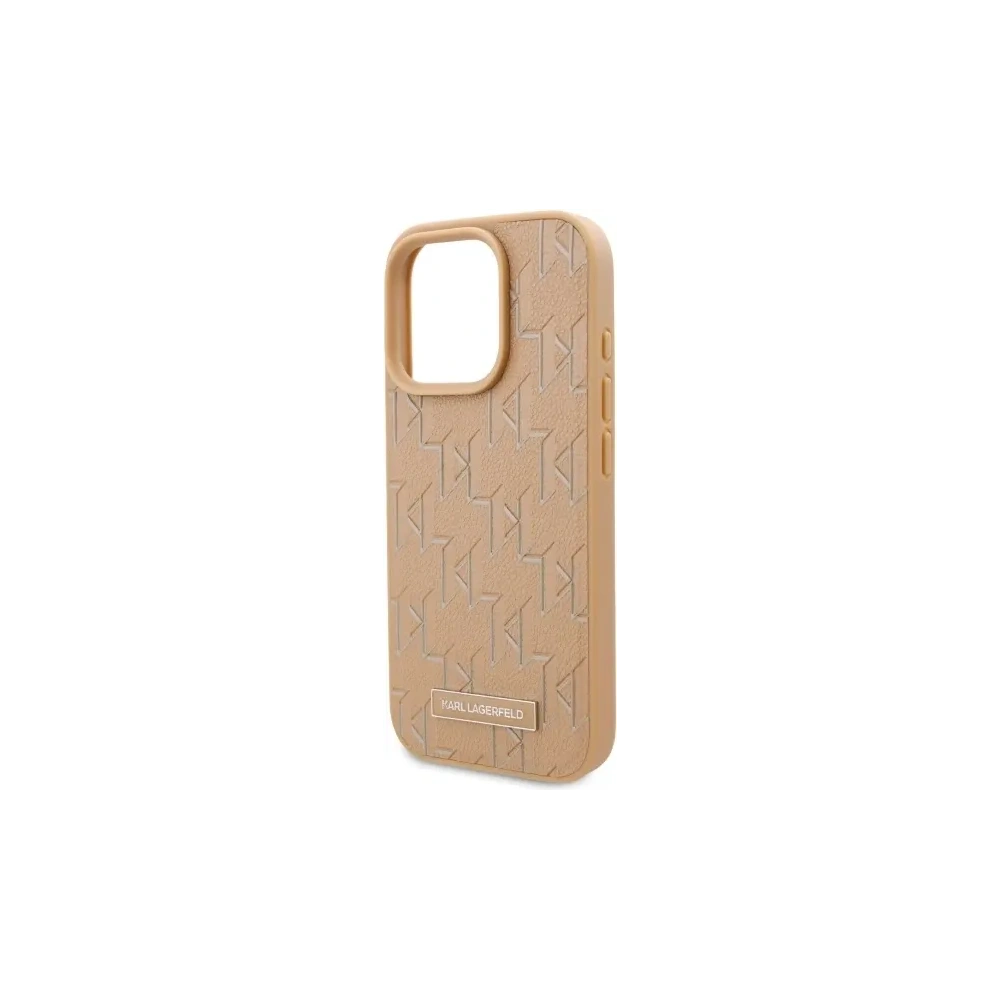 Etui Karl Lagerfeld KLHMP16XPKHPORPE Apple iPhone 16 Pro Max hardcase Hot Stamp Magsafe beżowy/beige