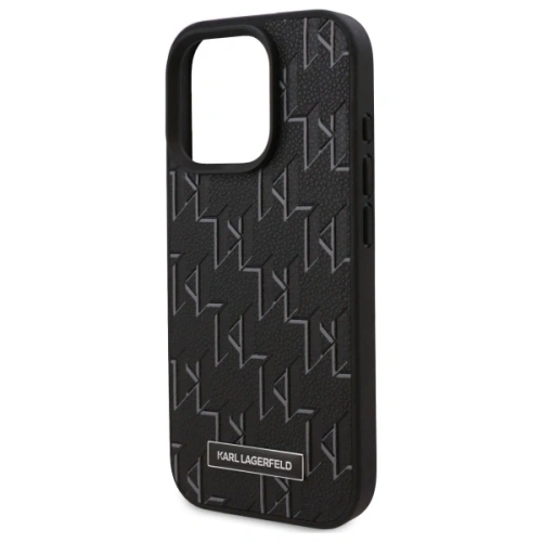 Kup Karl Lagerfeld KLHMP16XPKHPORPK Apple iPhone 16 Pro Max keménytok Bőr Monogram Fém Logó MagSafe fekete - KLD21780 - {ean13} - Sklep Home Screen