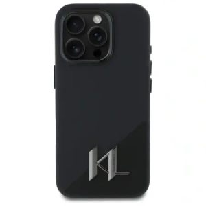 Kup Karl Lagerfeld KLHMP16XSCMKMPCK Apple iPhone 16 Pro Max Hardcase Silikon Schatten Metall Initial MagSafe schwarz - KLD21781 - {ean13} - Sklep Home Screen