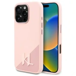 Kup Karl Lagerfeld KLHMP16XSCMKMPCP Apple iPhone 16 Pro Max hardcase Silicon Shadow Metal Initial MagSafe roz - KLD21782 - {ean13} - Sklep Home Screen