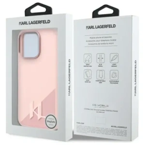 Kup Etui Karl Lagerfeld KLHMP16XSCMKMPCP Apple iPhone 16 Pro Max hardcase silikonový Shadow Metal Initial MagSafe růžový/pink - KLD21782 - {ean13} - Sklep Home Screen