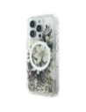 Buy Guess GUHMP16XLFMWTE Apple iPhone 16 Pro Max hardcase Liquid Glitter Flower MagSafe beige - GUE3681 - {ean13} - Home Screen Store Europe