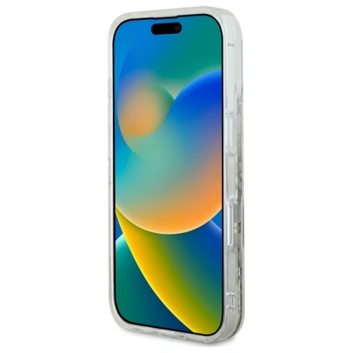 Kup Guess GUHMP16XLFMWTE Apple iPhone 16 Pro Max Hartschale Liquid Glitter Blume MagSafe beige - GUE3681 - {ean13} - Sklep Home Screen