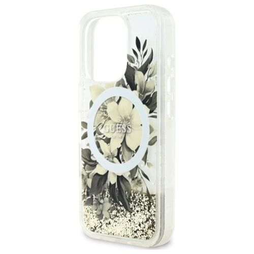 Kup Etui Guess GUHMP16XLFMWTE Apple iPhone 16 Pro Max hardcase Liquid Glitter Flower MagSafe beżowy/beige - GUE3681 - {ean13} - Sklep Home Screen
