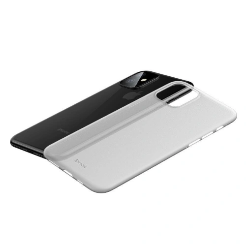 Kup Pungă semi-transparentă Baseus Wing Case pentru iPhone 11 6,1 (albă) - BSU1258WHT - {ean13} - Sklep Home Screen