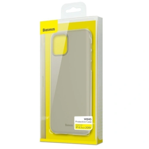 Kup Pungă semi-transparentă Baseus Wing Case pentru iPhone 11 6,1 (albă) - BSU1258WHT - {ean13} - Sklep Home Screen