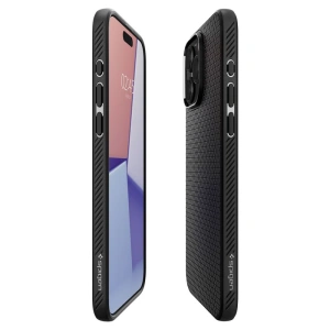 Kup [OUTLET] Case Spigen Liquid Air Apple iPhone 15 Pro Max Matt Schwarz - OT-723 - {ean13} - Sklep Home Screen