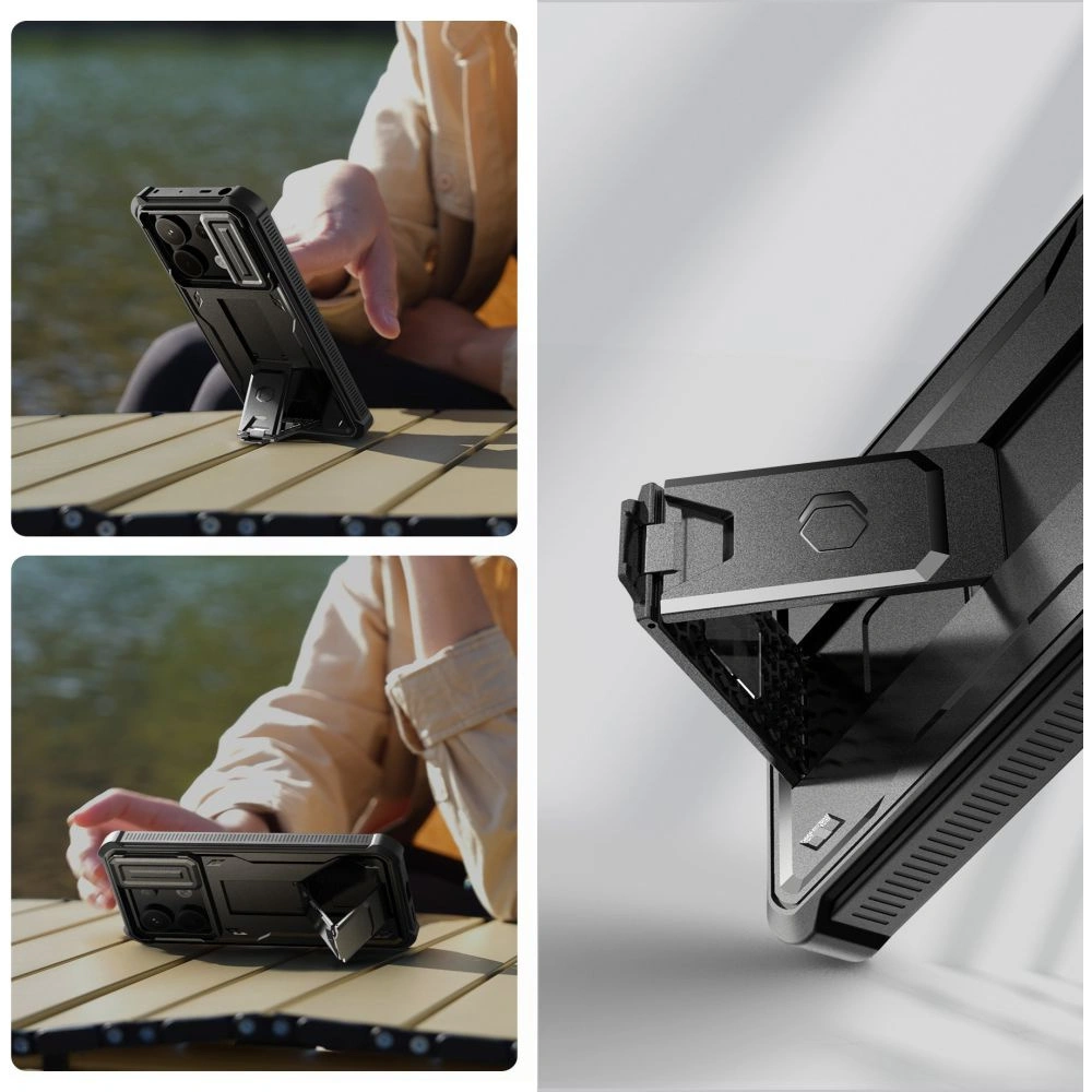 [OUTLET] Etui Tech-Protect Kevlar Cam+ Xiaomi Redmi Note 13 Pro 5G / POCO X6 5G Black