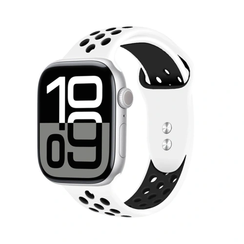 Kup Pasek Crong Duo Sport Apple Watch 44/45/46/49mm (biały/czarny) - CRG808 - {ean13} - Sklep Home Screen