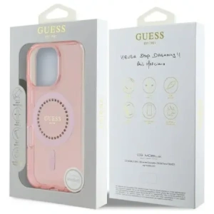 Kup Guess GUHMP16XPFTDTEP Apple iPhone 16 Pro Max Hardcase IML mit Strasssteinen MagSafe rosa - GUE4055 - {ean13} - Sklep Home Screen