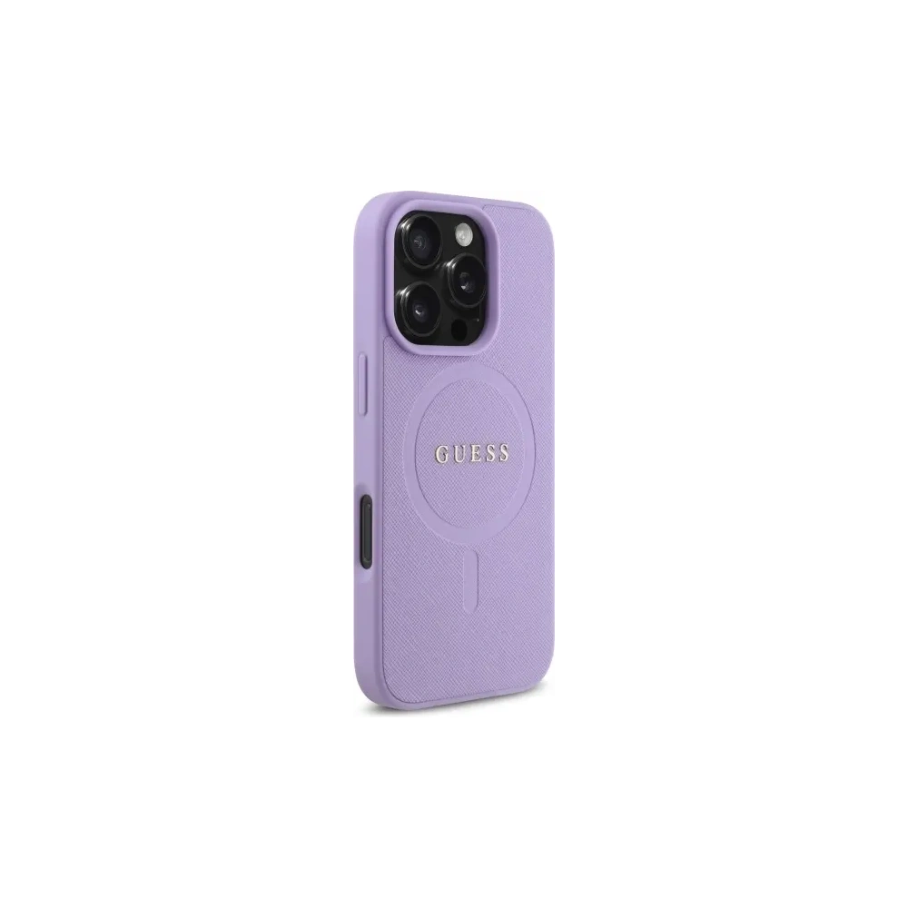 Etui Guess GUHMP16XPSAHMCU Apple iPhone 16 Pro Max hardcase Saffiano MagSafe fioletowy/purple