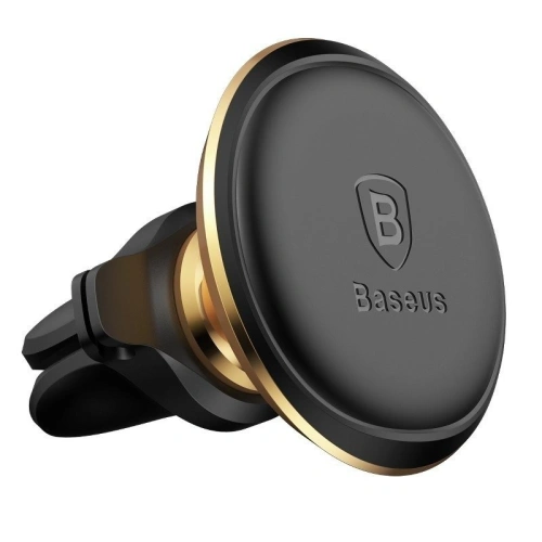 Buy Baseus Magnetic Air Vent Car Mount Holder with cable clip Gold - BSU1261GLD - {ean13} - Home Screen Store Europe