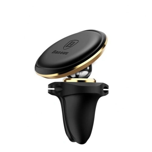 Buy Baseus Magnetic Air Vent Car Mount Holder with cable clip Gold - BSU1261GLD - {ean13} - Home Screen Store Europe