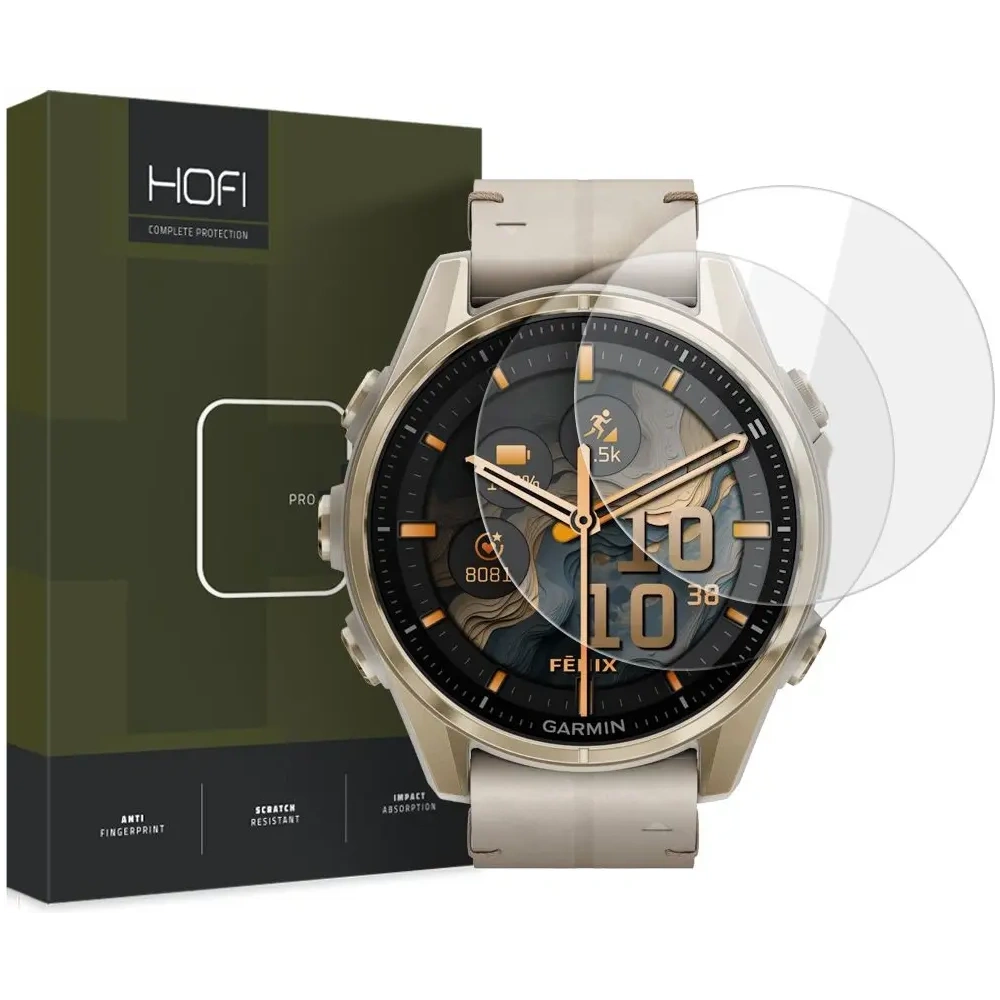 Szkło hartowane Hofi Glass Pro+ Garmin Fenix 8 43mm Clear [2 PACK]