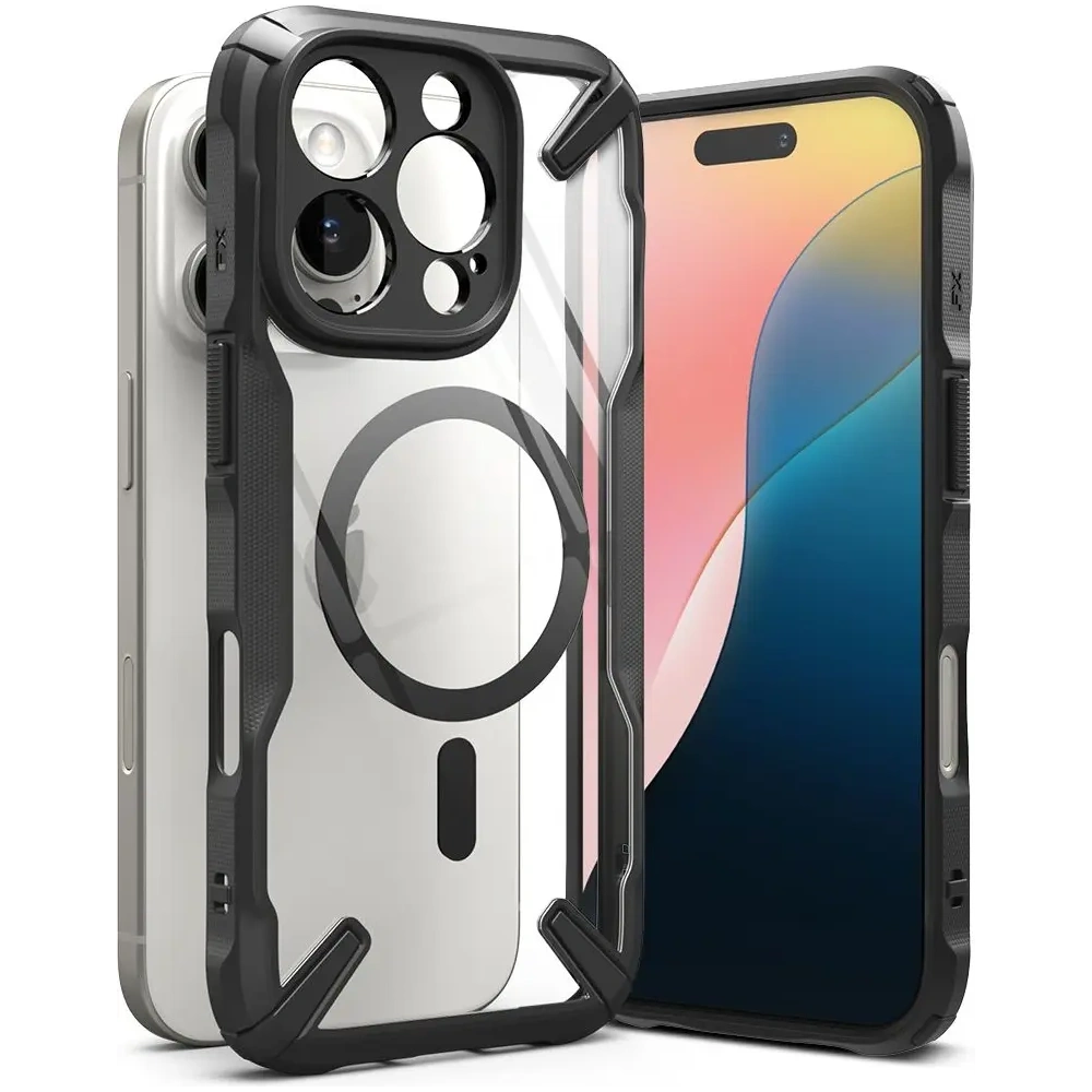 Etui Ringke Fusion-X Magnetic MagSafe Apple iPhone 16 Pro Black