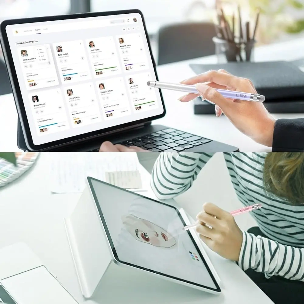 Rysik Tech-Protect USP100 4-tip Touch Stylus Pen Black
