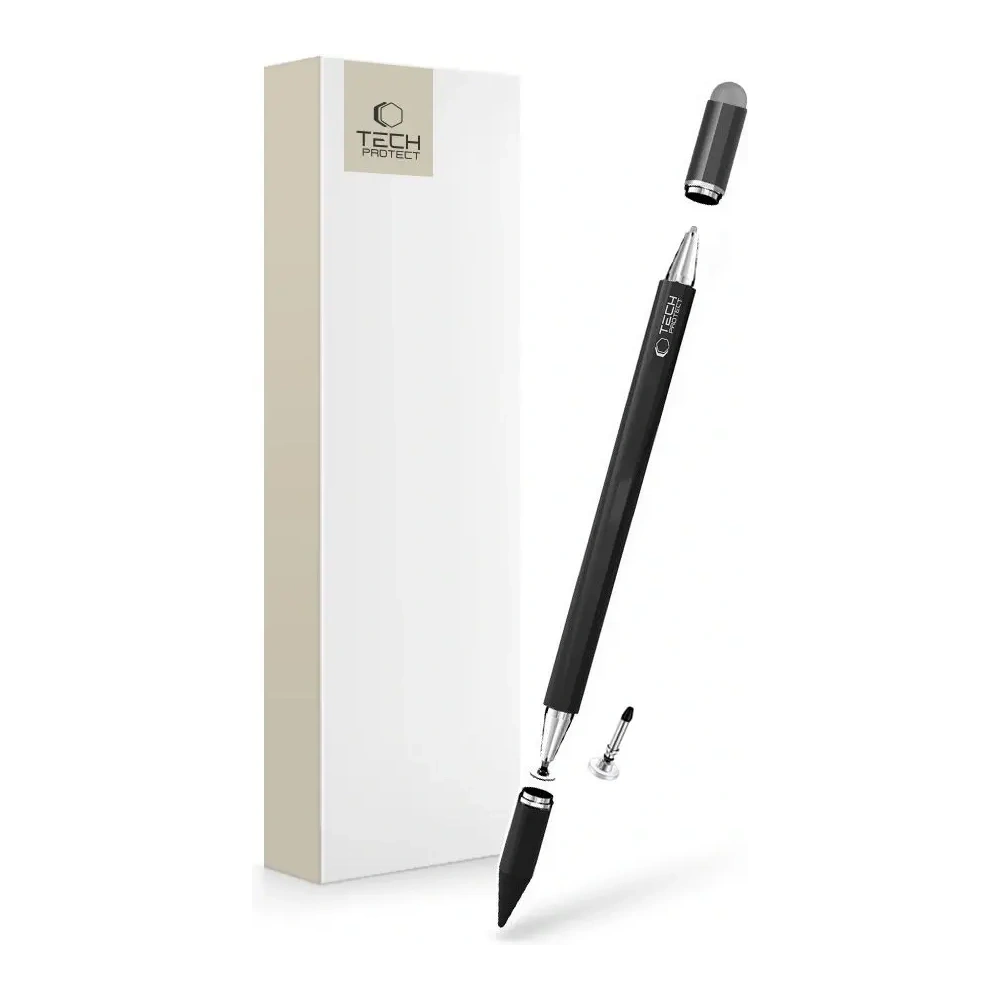 Rysik Tech-Protect USP200 3-tip Stylus Pen Black