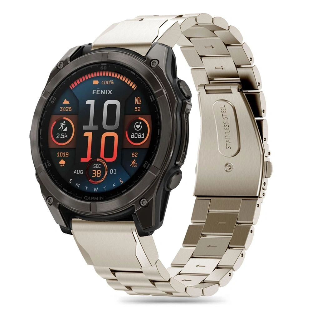 Bransoleta Tech-Protect Stainless Garmin Fenix 5x / 5x Plus / 6x / 6x Pro / 7x / 8 51mm Titanium