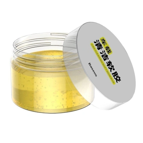 Car cleaning kit (Cleaning soft adhesive+silicone glove)Yellow