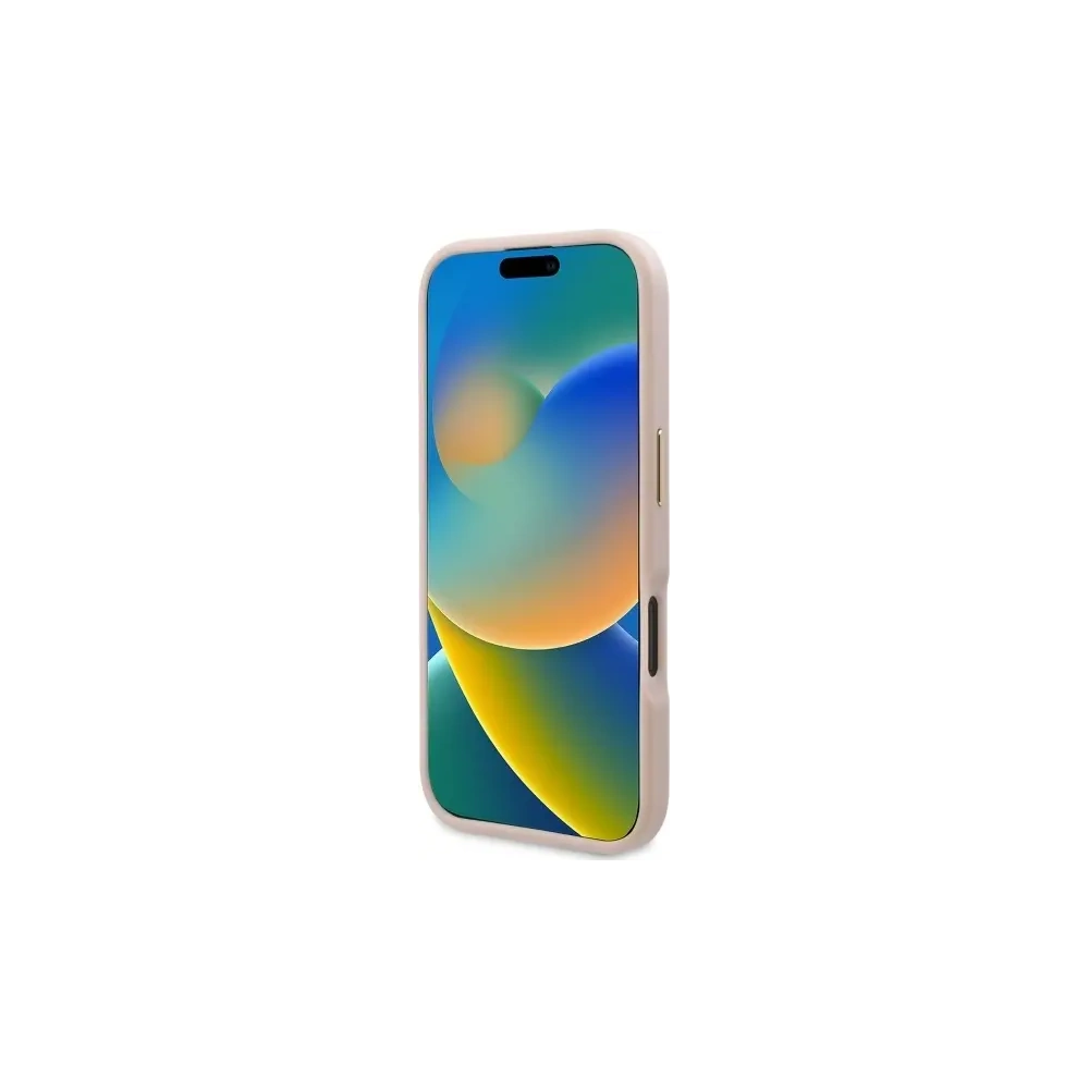 Etui Guess GUHMP16MU4GPRP Apple iPhone 16 Plus hardcase 4G Logo Plate MagSafe różowy/pink