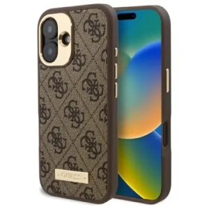 Kup Etui Guess GUHMP16MU4GPRW Apple iPhone 16 Plus hardcase 4G Logo Plate MagSafe hnědý/brown - GUE4062 - {ean13} - Sklep Home Screen