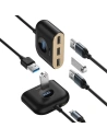 Kup Adapter USB 4w1 Baseus Square Round, HUB USB 3.0 do 1x USB 3.0 + 3x USB 2.0, 1m (czarny) - BSU1266BLK - {ean13} - Sklep Home Screen