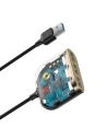 Kup Adaptér USB 4w1 Baseus Square Round, HUB USB 3.0 do 1x USB 3.0 + 3x USB 2.0, 1m (černý) - BSU1266BLK - {ean13} - Sklep Home Screen