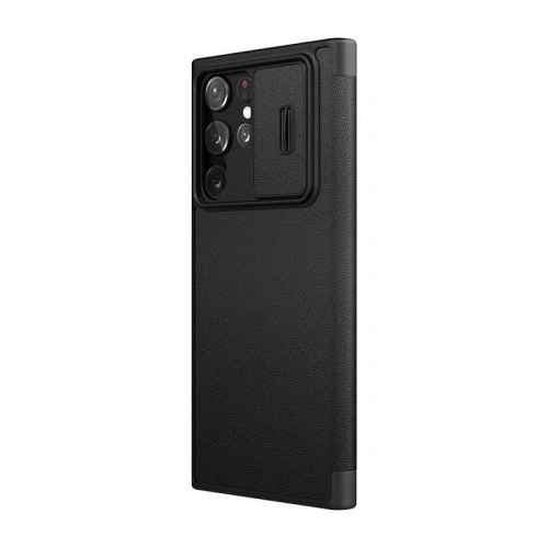 Kup [OUTLET] Case Nillkin CamShield Leather Samsung Galaxy S22 Ultra (schwarz) - OT-738 - {ean13} - Sklep Home Screen