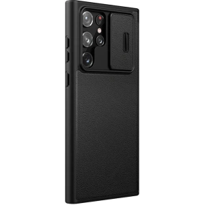 Kup [OUTLET] Etui Nillkin CamShield Leather Samsung Galaxy S22 Ultra (czarne) - OT-738 - {ean13} - Sklep Home Screen
