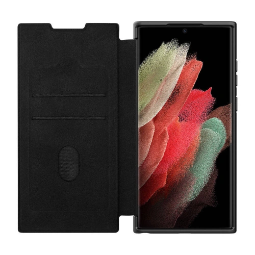 Kup [OUTLET] Etui Nillkin CamShield Leather Samsung Galaxy S22 Ultra (czarne) - OT-738 - {ean13} - Sklep Home Screen