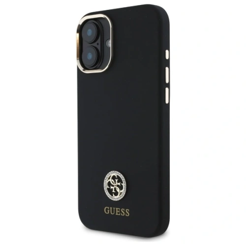 Kup Etui Guess GUHCP16SM4DGPK Apple iPhone 16 hardcase Silicone Logo Strass 4G czarny/black - GUE4063 - {ean13} - Sklep Home Screen