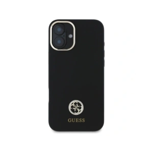 Kup Guess GUHCP16SM4DGPK Apple iPhone 16 keménytok Szilikon Logó Strass 4G fekete - GUE4063 - {ean13} - Sklep Home Screen
