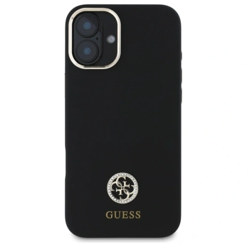 Kup Etui Guess GUHCP16SM4DGPK Apple iPhone 16 hardcase Silicone Logo Strass 4G czarny/black - GUE4063 - {ean13} - Sklep Home Screen