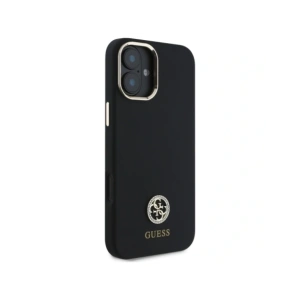 Kup Guess GUHCP16SM4DGPK Apple iPhone 16 keménytok Szilikon Logó Strass 4G fekete - GUE4063 - {ean13} - Sklep Home Screen
