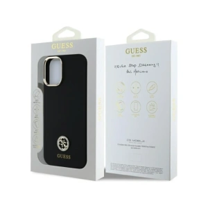 Kup Guess GUHCP16SM4DGPK Apple iPhone 16 keménytok Szilikon Logó Strass 4G fekete - GUE4063 - {ean13} - Sklep Home Screen