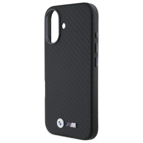 Buy BMW BMHCP16S23PUFWC Apple iPhone 16 hardcase Carbon Wrapped Metal black - BMW689 - {ean13} - Home Screen Store Europe