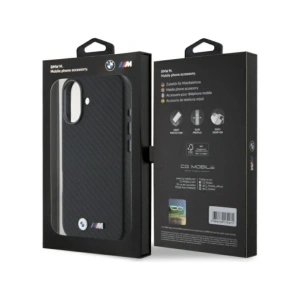 Kup Etui BMW BMHCP16S23PUFWC Apple iPhone 16 hardcase Carbon Wrapped Metal černý/black - BMW689 - {ean13} - Sklep Home Screen