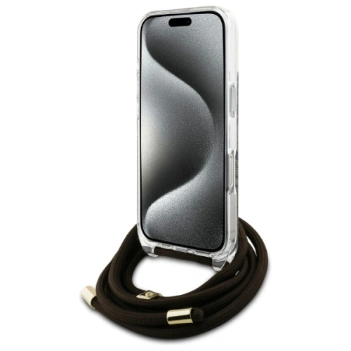 Kup Etui Guess GUHCP16LHC4SEW Apple iPhone 16 Pro hardcase Crossbody Cord 4G Print brązowy/brown - GUE4067 - {ean13} - Sklep Home Screen