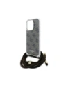 Kup Guess GUHCP16LHC4SEW Apple iPhone 16 Pro Hardcase Crossbody Cord 4G Druck braun - GUE4067 - {ean13} - Sklep Home Screen