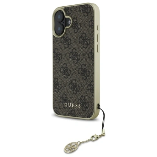 Buy Guess GUHCP16MGF4GBR Apple iPhone 16 Plus hardcase 4G Charms Collection brown - GUE4068 - {ean13} - Home Screen Store Europe