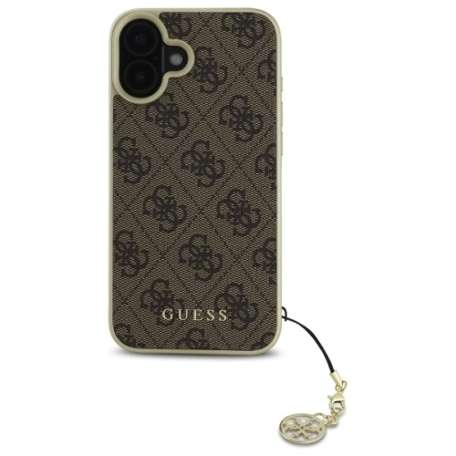 Buy Guess GUHCP16MGF4GBR Apple iPhone 16 Plus hardcase 4G Charms Collection brown - GUE4068 - {ean13} - Home Screen Store Europe