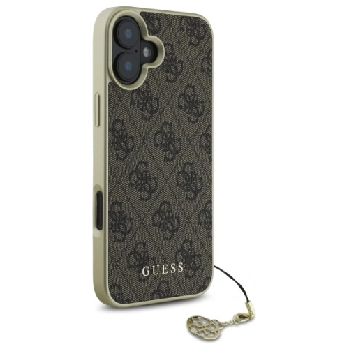 Buy Guess GUHCP16MGF4GBR Apple iPhone 16 Plus hardcase 4G Charms Collection brown - GUE4068 - {ean13} - Home Screen Store Europe