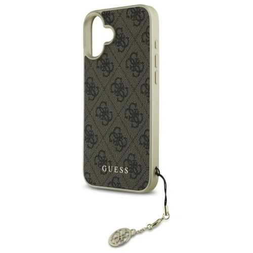 Buy Guess GUHCP16MGF4GBR Apple iPhone 16 Plus hardcase 4G Charms Collection brown - GUE4068 - {ean13} - Home Screen Store Europe