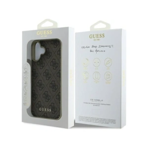 Buy Guess GUHCP16MGF4GBR Apple iPhone 16 Plus hardcase 4G Charms Collection brown - GUE4068 - {ean13} - Home Screen Store Europe